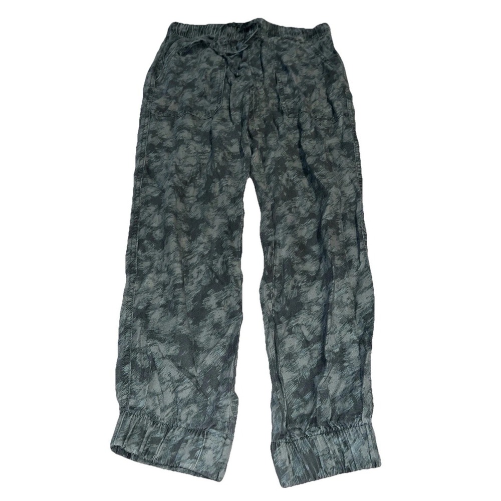 Orvis Women's‎ Tencel Drawstring Jogger Pants Green Multi Sz XS X-small